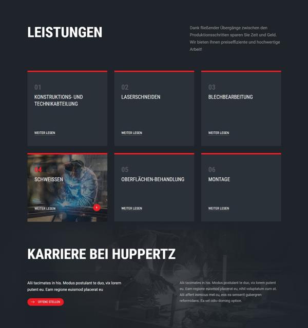 Huppertz AG - Projets