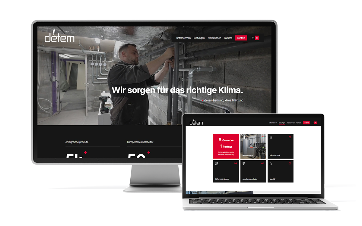 Detem & Chauffage Haas - Projets