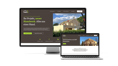 Un site bilingue - Prestations, projets et formulaire de demande en allemand et en français, lisibles sur tous les écrans.